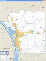 La Crosse, Wi Carrier Route Wall Map